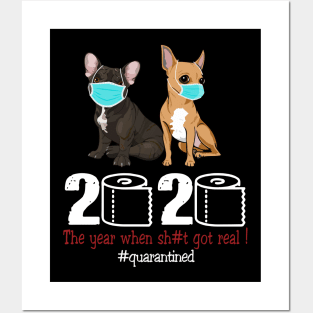 Dog 2020 The Year When Shit Got Real Posters and Art